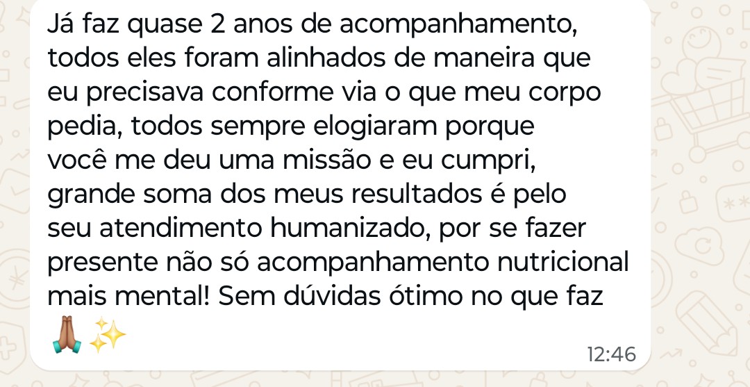 Depoimento de paciente sobre quase dois anos de acompanhamento humanizado